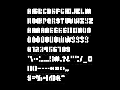 Stencil Display Font