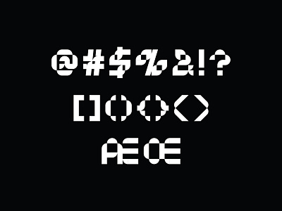 Modular Monospaced Symbols display font modular monospace monospaced swiss symbols type typography