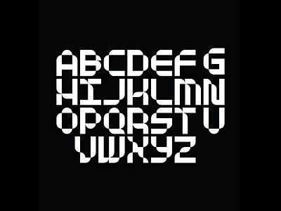 Modular Monospaced Alphabet alphabet display font letters modular monospace monospaced swiss type typography