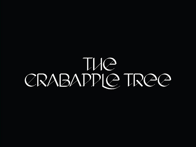 The Crabapple Tree Logotype brand branding brush calligraphy display font illustration illustrator logo script type typography vector