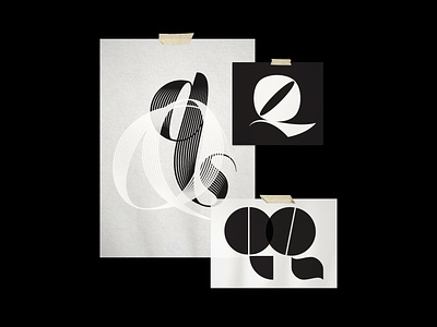 "Q" – 36 Days of Type 2019 brush calligraphy display display type font illustrator poster script type typography vector