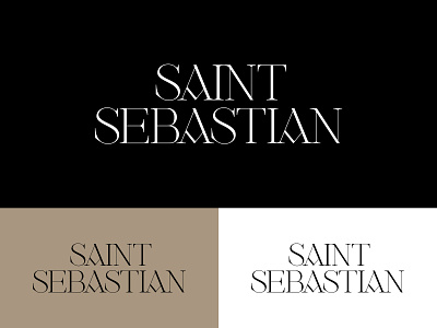 Saint Sebastian Wordmark brand branding display display type font illustrator logo type typography vector wordmark