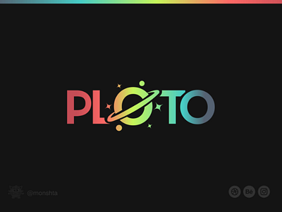Ploto Logo Design planet logodesign abstract