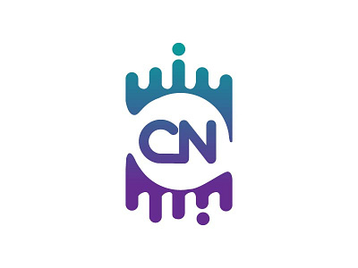 CN Emblem emblem lettering letters logo typography wordmark