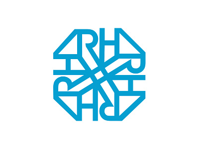 RH - face of the brand ! brand construction face letter logo logotype mark minimal monogram ventures