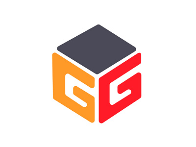 GG GAMING emblem gg lettering letters logo typography wordmark