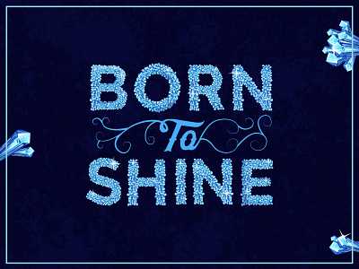 Experiment | crystal lettering crystal lettering shine typography vector