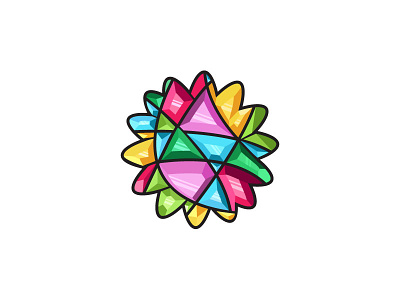 Gems colorful colors gems icon illustration logo logo design logos logotype vector