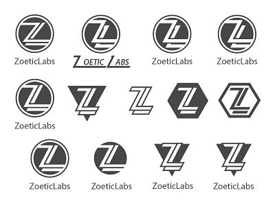 Zoetic Labs Logo Development identity logo wip