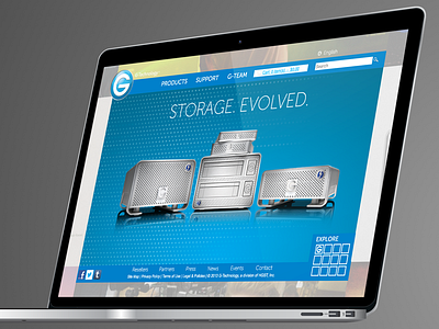 G Tech Homepage html5 ui design web animation web design