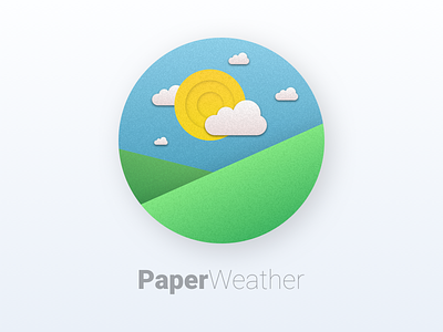 #DailyUI challenge #005 - App Icon android app appicon dailyui icon materialdesign paper phone weather