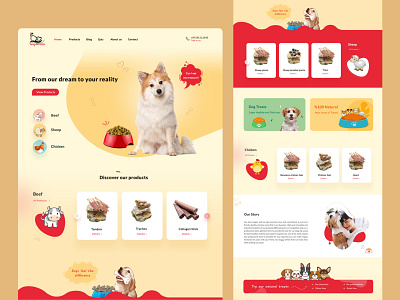 Dog Treats E-commerce Website Design ecommerce website online store ui uidesigner ux webdesign webdesigner