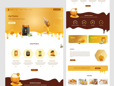 Organic Honey - Website Design design landing page ui uidesigner ux webdesign webdesigner