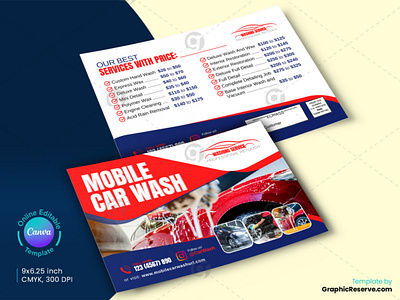 Mobile Car Wash EDDM Mailer (Canva Template)