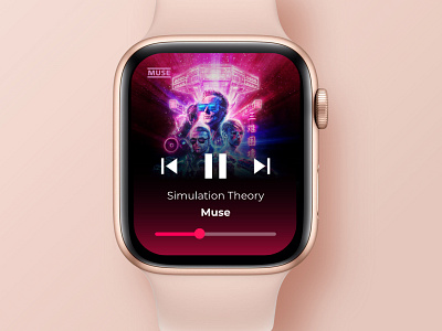 UI Challenge - Day 9 | Music Player accesibility interaction mobile ui uiux user center design user interface ux watch