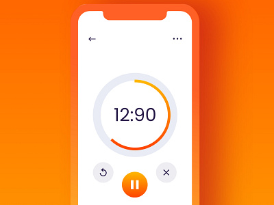 UI Challenge - Day 14 | Countdown Timer interaction design iphonex modern ui usability user centered design user experience userinterface ux