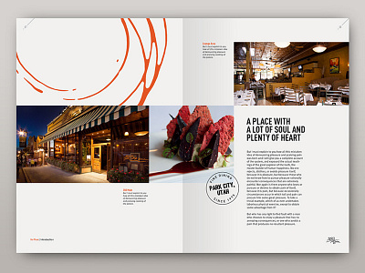 350 Main clean editorial expressive minimal restaurant