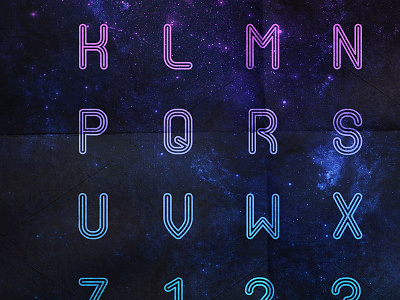 Strato alphabet colors font space strato typography
