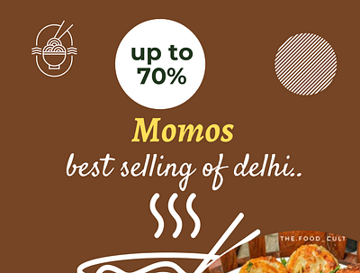 Momos behance branding canva design food food advertise graphic design
