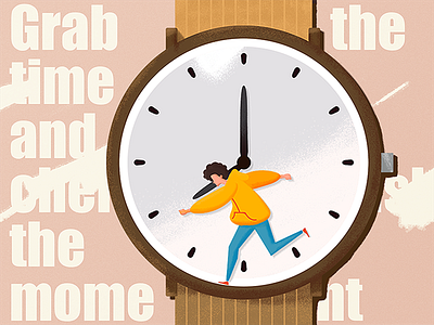 Time Theme business clean color design illustration