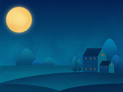 Night color illustration