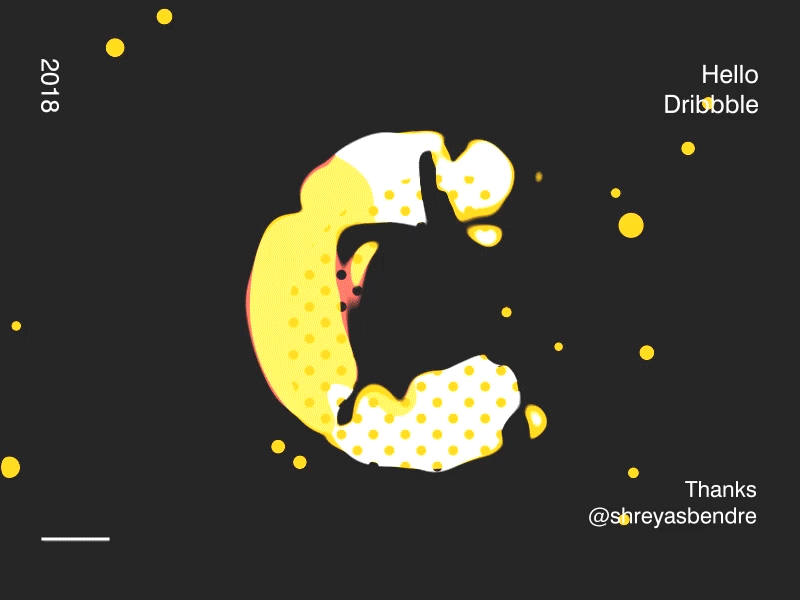 Hello Dribbble- Alternative 2d animation brand identity debut design dribbble hello dribbble illustration liquid motion minimal motion graphics soda