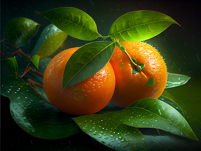 Oranges branding design flowers graphic design illustration oranges