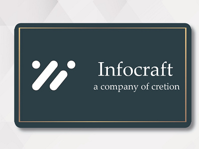 Infocraft branding design graphic design