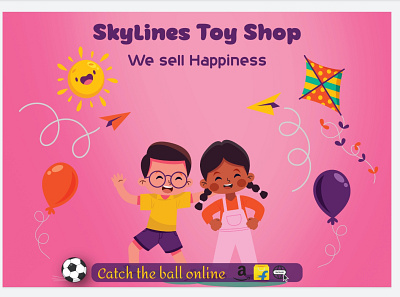 Toy shop branding design graphic design