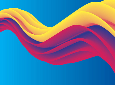 waves graphic design illustration