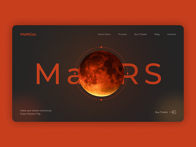 Mars Exploration landing page figma ui uiux uiux design user interface visual design web design website design
