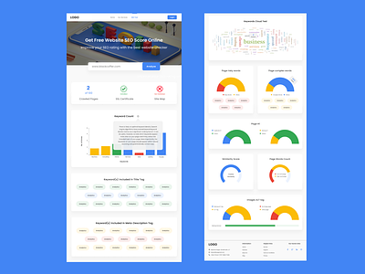 SEO Analytics Tool Website Design