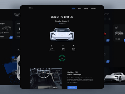 Responsive Website Car app branding design frontend frontend developer graphic design motion graphics templet ui ux