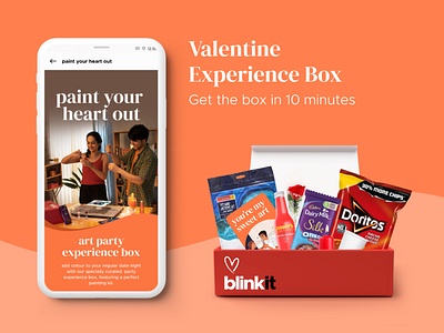 Valentine Day experience box // Paint your heart out