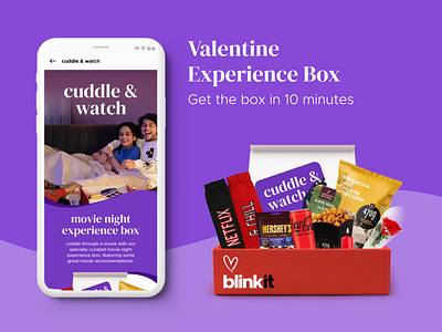 Valentine Day experience box // Cuddle & Watch