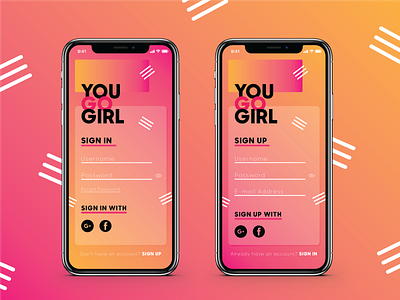 DailyUI Day-1 YOU GO GIRL!