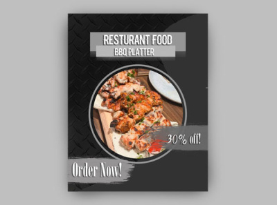 restaurant poster 3d editing graphic design logo photoshop