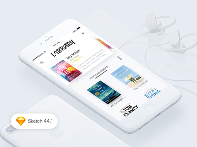 Books App a app book clean ios style ui ux