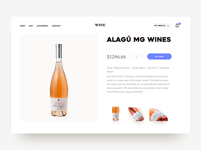 Wine Web a card clean ios ui web wine