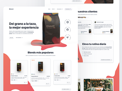 Elmnt Coffee - Web Design Case Study