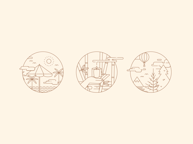 Indagare Icons by Koyuki Inagaki on Dribbble