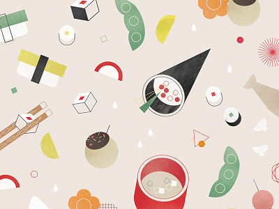 Japanese Food! food icons illustrations japanesefood sushi