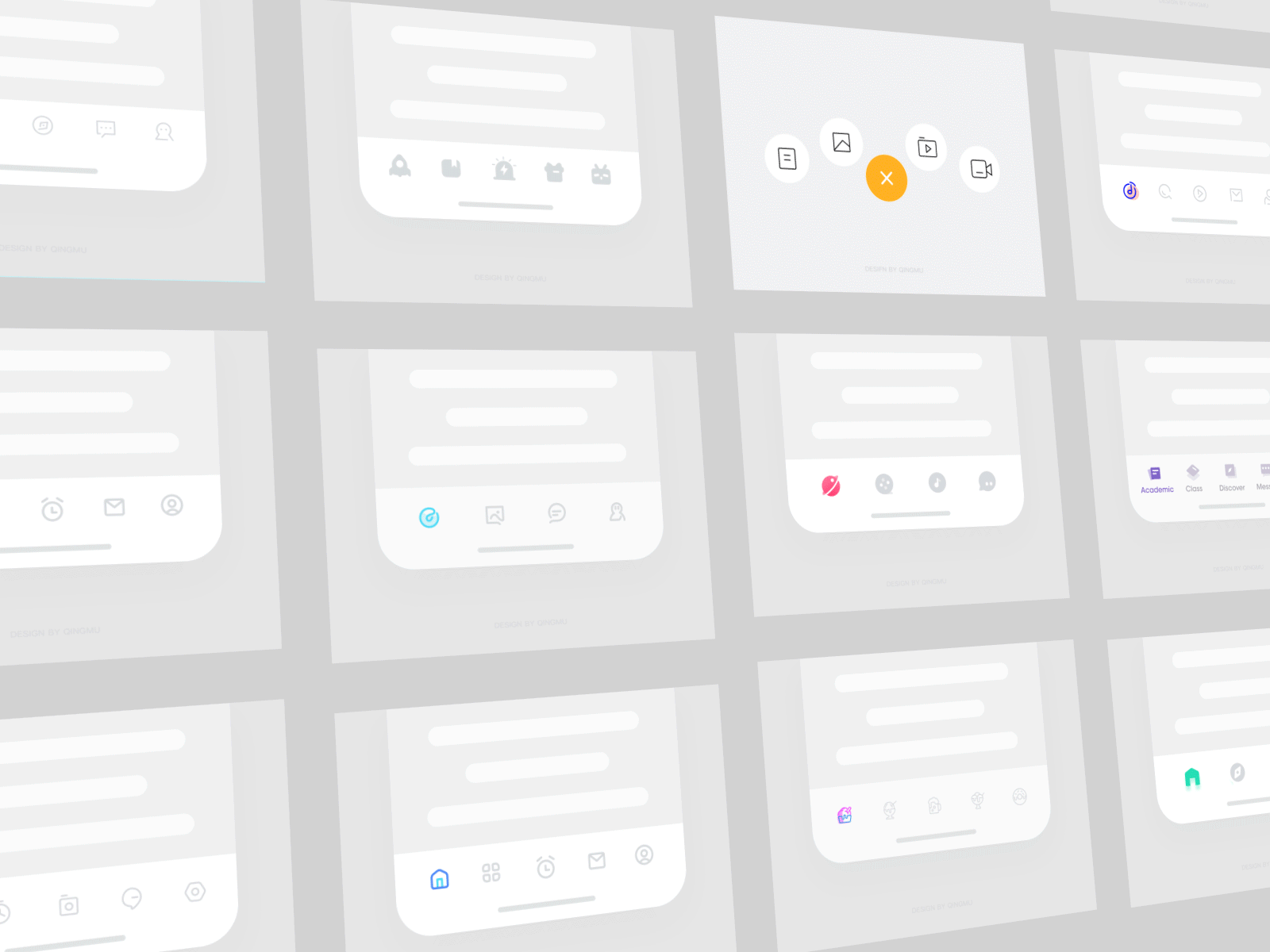 Animations in Tab Bar concepts animation app design flat icon sketch ui