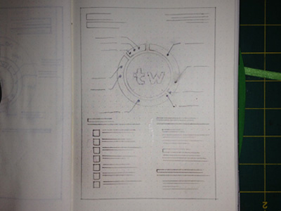 New CV / Resume Wireframe