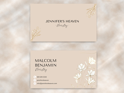 Floristry Business Card design graphic design