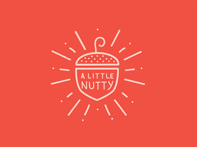 A Little Nutty acorn illustration