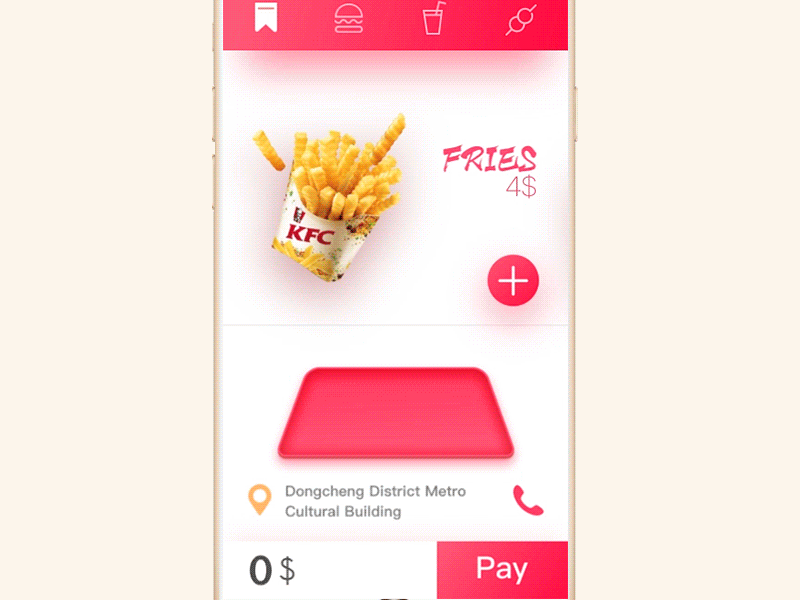 Order meal app interaction Revision