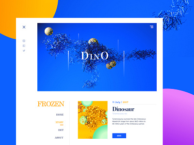 Dinosaur era web blue colour colourful dinosaur era web