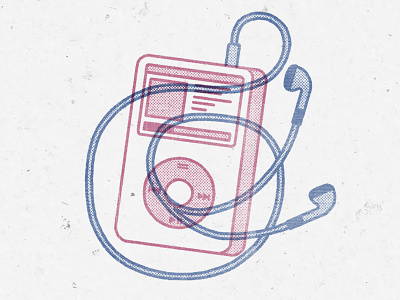 iPod design flat graphic illustration illustrator