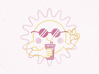 bye bye summer cute design flat graphic illustration illustrator